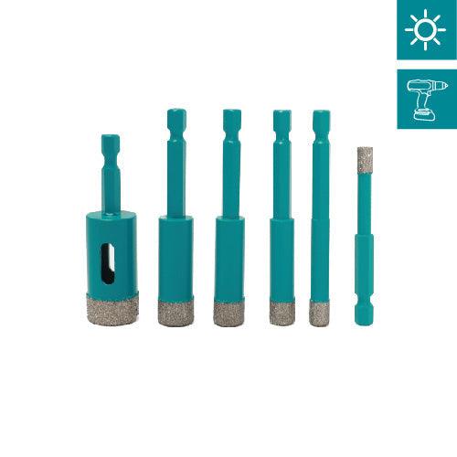 Hex Handle Brazed Dry Diamond Drill Core Bit Reptile Tools