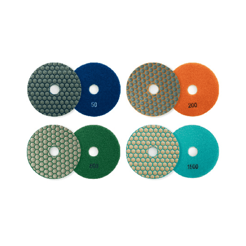 Diamond Polishing Pads 4" Dry or Wet-Tools-BIHUI-Bundle 5 Pack and Save 27%-Rep-Tile Tools Canada