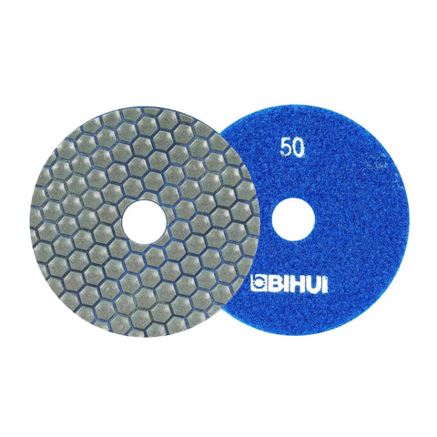 Diamond Polishing Pads 4" Dry or Wet-Tools-BIHUI-50 Grit-Rep-Tile Tools Canada