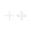 UNIFORM™ Cross Tile Spacer-Tools-BIHUI-PACK OF 100-Rep-Tile Tools Canada