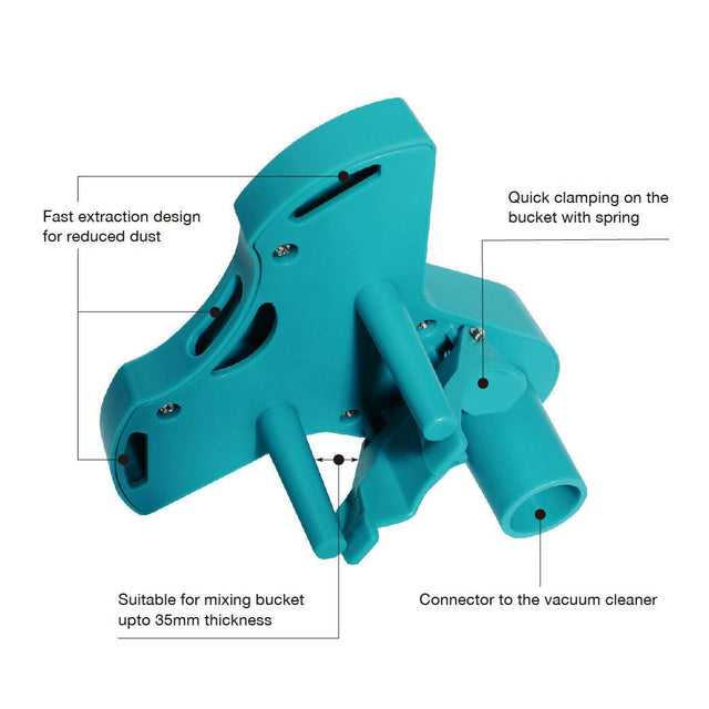 Dust Extraction Bucket Collector Reptile Tools Inc. Canada